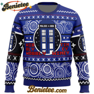 Christmas Through Time And Space Doctor Who Ugly Christmas Sweater