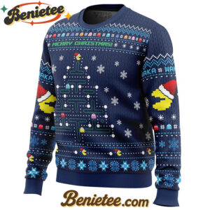 Christmas Tree Pac-Man Christmas Sweater