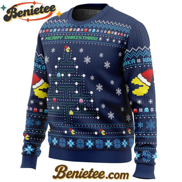 Christmas Tree Pac-Man Christmas Sweater