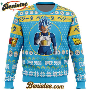 Christmas Vegeta Dragon Ball Z Ugly Christmas Sweater