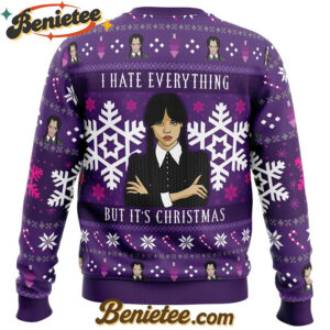 Christmas Wednesday Adams Family Ugly Christmas Sweater