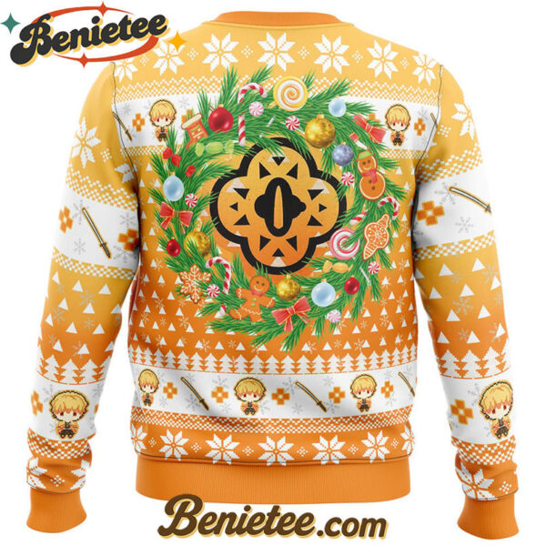 Christmas Zenitsu Agatsuma Demon Slayer Ugly Christmas Sweater