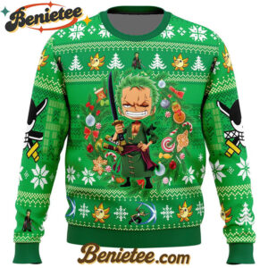 Christmas Zoro One Piece Ugly Christmas Sweater