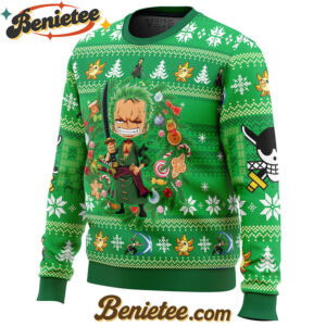 Christmas Zoro One Piece Ugly Christmas Sweater
