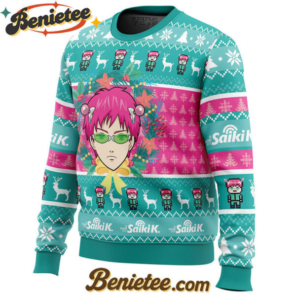 Christmas at School Saiki Kusuo no Psi-nan Ugly Christmas Sweater