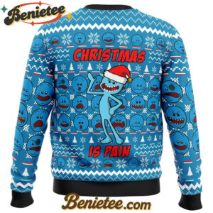 Christmas is Pain Mr. Meeseeks Ugly Christmas Sweater