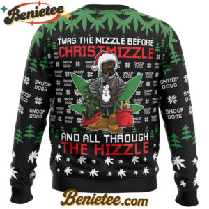Christmizzle Snoop Dogg Ugly Christmas Sweater