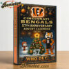 Cincinnati Bengals 57th Anniversary Advent Calendar 2025, Christmas Countdown Advent Calendar Gift Box with 24 Acrylic Ornaments