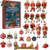 Cincinnati Reds Advent Calendar 2025 50TH ANNIVERSARY Christmas Gift, Christmas Idea, Christmas Countdown Advent Calendar Gift Box with 24 Acrylic Ornaments