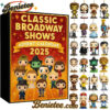 Classic Broadway Shows Advent Calendar 2025, Christmas Countdown Advent Calendar Gift Box with 24 Acrylic Ornaments