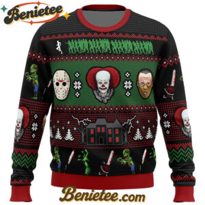 Classic Horror Christmas Ugly Christmas Sweater