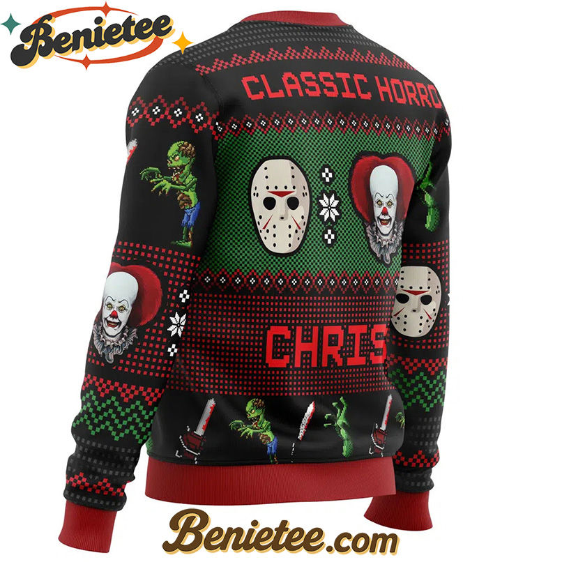 Classic Horror Christmas Ugly Christmas Sweater