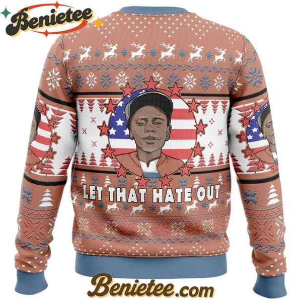 Clayton Bigsby Let That Hate Out Chappelle's Show Ugly Christmas Sweater