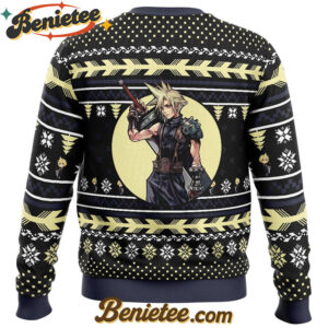 Cloud Final Fantasy Ugly Christmas Sweater