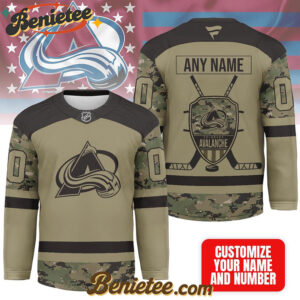 Colorado Avalanche - Premium NHL Camo Army Hockey Jersey