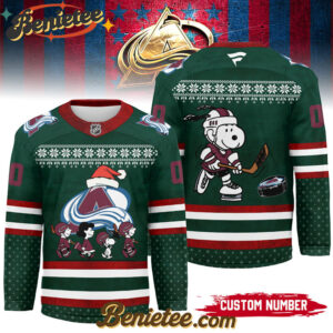 Colorado Avalanche - Premium NHL Peanuts Snoopy Hockey Jersey