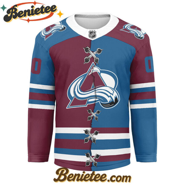 Colorado Avalanche - Premium NHL Personalized Split Color Hockey Jersey