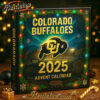 Colorado Buffaloes football Advent Calendar 2025, Christmas Countdown Advent Calendar Gift Box with 24 Acrylic Ornaments