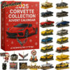 Corvette Car Collect Advent Calendar 2025, Christmas Countdown Advent Calendar Gift Box with 24 Acrylic Ornaments