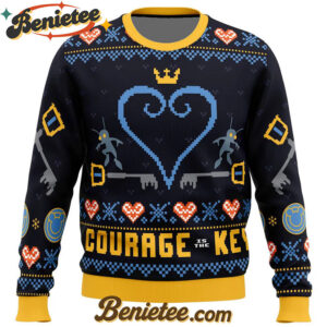 Courage is the Key Kingdom Hearts Ugly Christmas Sweater