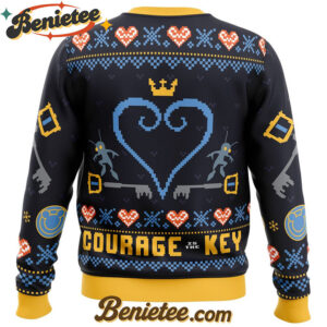 Courage is the Key Kingdom Hearts Ugly Christmas Sweater