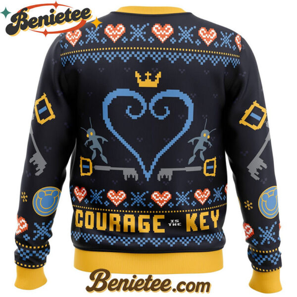 Courage is the Key Kingdom Hearts Ugly Christmas Sweater