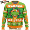 Cowabunga Michaelangelo Christmas Teenage Mutant Ninja Turtles Ugly Christmas Sweater