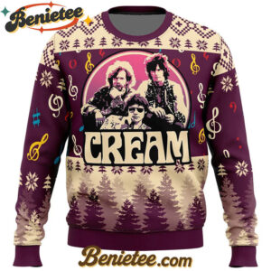 Cream Band Ugly Christmas Sweater