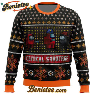 Critical Sabotage Among Us Ugly Christmas Sweater