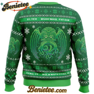 Cthulhu Cultist Christmas Ugly Christmas Sweater