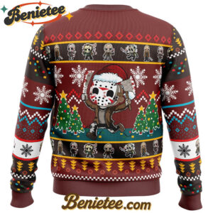 Cute Jason Friday the 13th Ugly Christmas Sweater