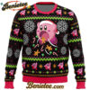 Cute Pink Hungry Kirby's Dream Land Ugly Christmas Sweater