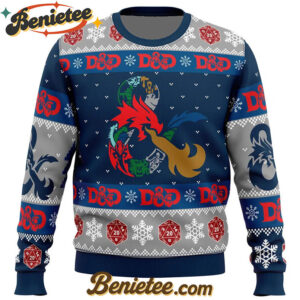 D-20 Dungeons & Dragons Ugly Christmas Sweater