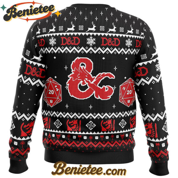 D&D Dungeons and Dragons Ugly Christmas Sweater