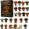 Dachshund Advent Calendar, Christmas Countdown Advent Calendar Gift Box with 24 Acrylic Ornaments