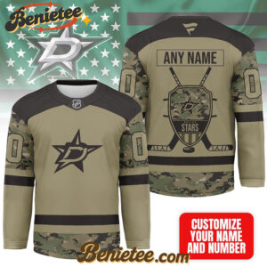 Dallas Stars - Premium NHL Camo Army Hockey Jersey
