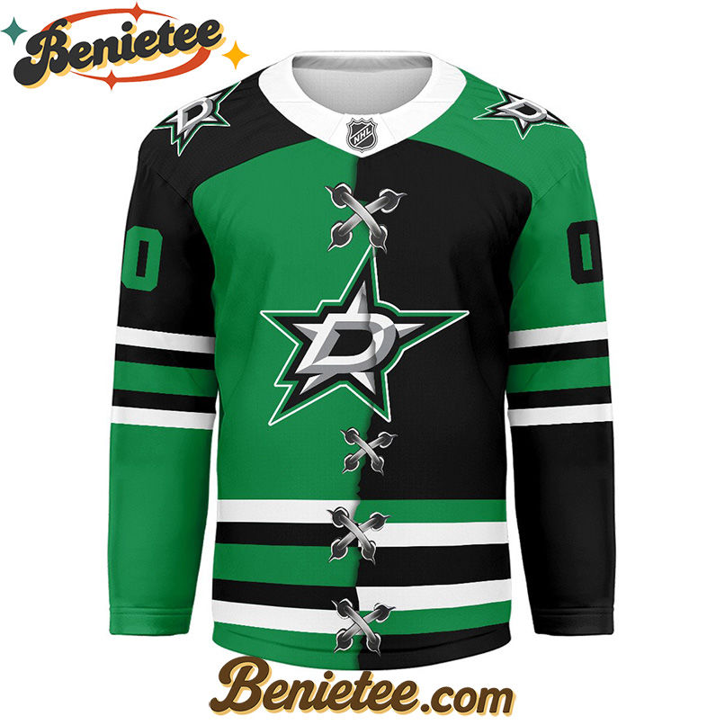 Dallas Stars - Premium NHL Personalized Split Color Hockey Jersey