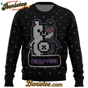 Danganronpa Monokuma Despair Ugly Christmas Sweater