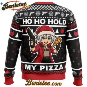 Dante Pizza Devil May Cry Ugly Christmas Sweater