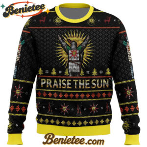 Dark Souls Praise the Sun Ugly Christmas Sweater