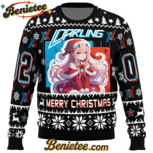 Darling Merry Christmas Darling in the Franxx Ugly Christmas Sweater