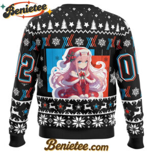 Darling Merry Christmas Darling in the Franxx Ugly Christmas Sweater