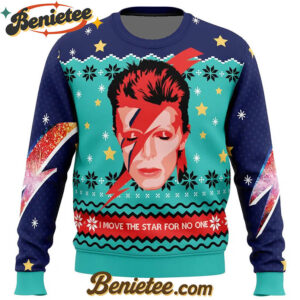 David Bowie Ugly Christmas Sweater