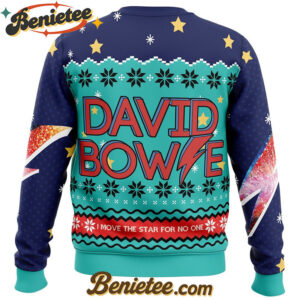 David Bowie Ugly Christmas Sweater
