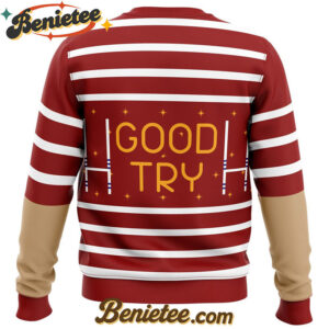 David King Rugby Shirt Dead by Daylight Ugly Christmas Sweater