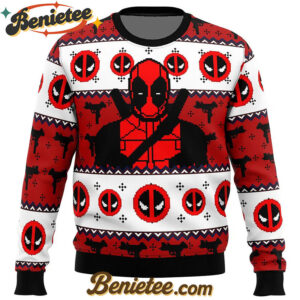Deadpool Guy Ugly Christmas Sweater