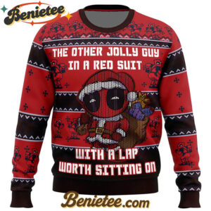 Deadpool Jolly Red Guy Ugly Christmas Sweater