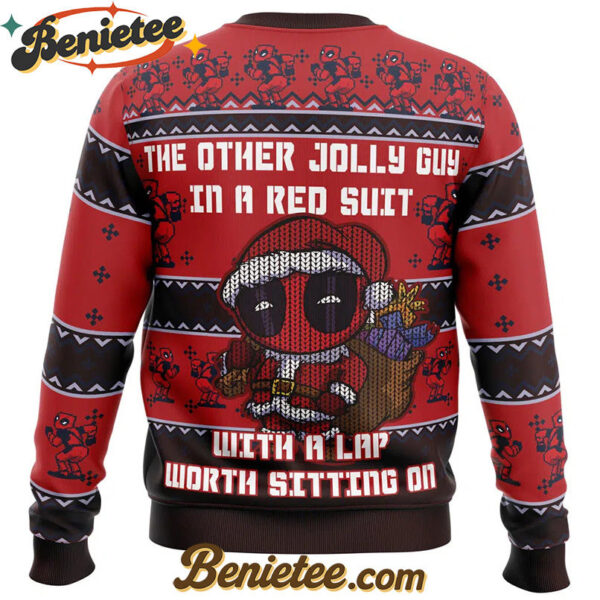 Deadpool Jolly Red Guy Ugly Christmas Sweater