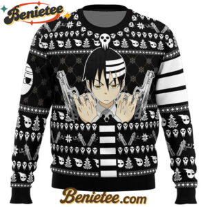 Death The Kid Soul Eater Ugly Christmas Sweater