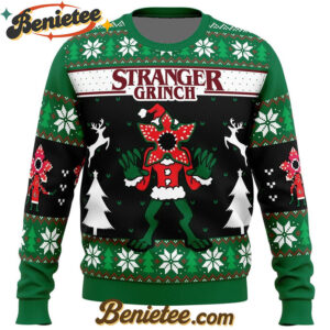 Demogorgon Stranger Grinch Stranger Things Ugly Christmas Sweater